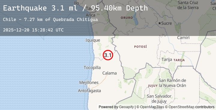Map of TARAPACA, CHILE