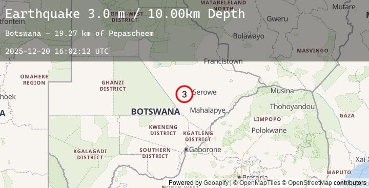 Map of BOTSWANA