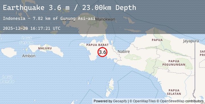 Map of PAPUA, INDONESIA