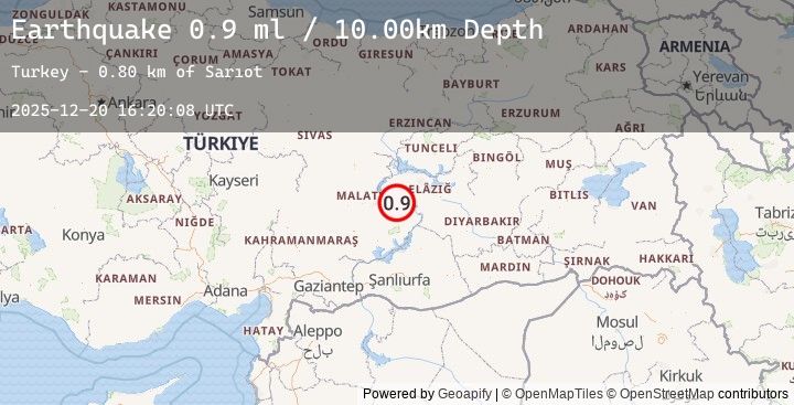 Map of EASTERN TURKEY