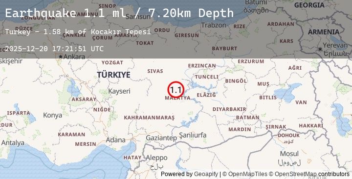 Map of EASTERN TURKEY