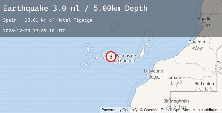 Map of CANARY ISLANDS, SPAIN REGION