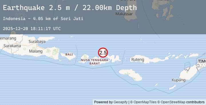 Map of SUMBAWA REGION, INDONESIA