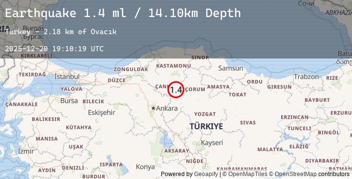 Map of CENTRAL TURKEY