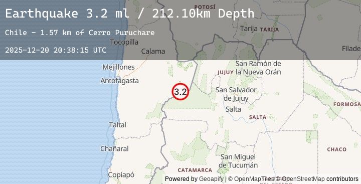 Map of ANTOFAGASTA, CHILE