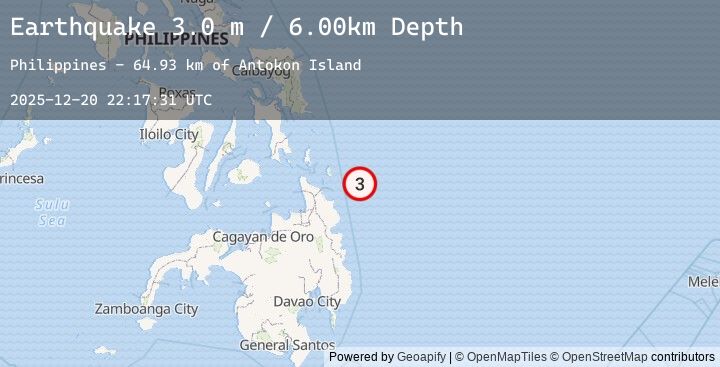 Map of MINDANAO, PHILIPPINES