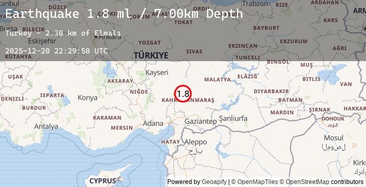 Map of CENTRAL TURKEY