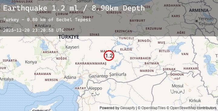 Map of EASTERN TURKEY