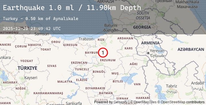 Map of EASTERN TURKEY