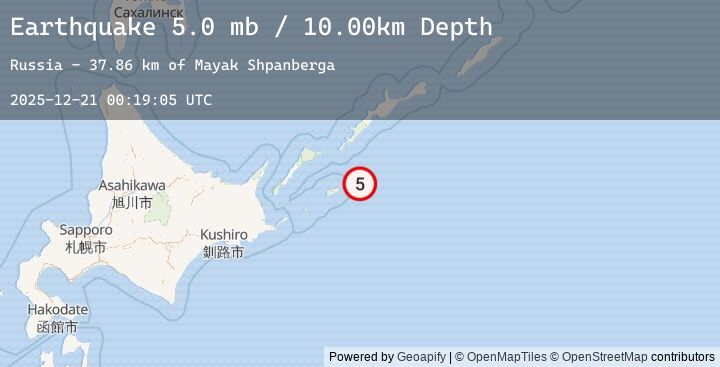 Map of KURIL ISLANDS