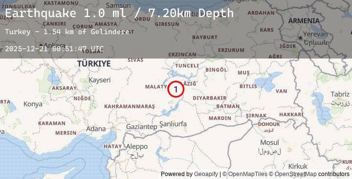 Map of EASTERN TURKEY