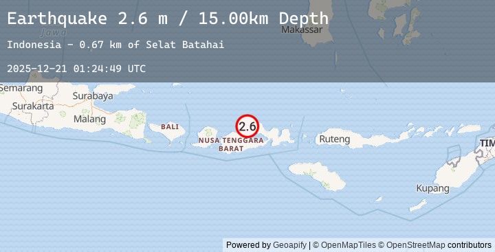 Map of SUMBAWA REGION, INDONESIA