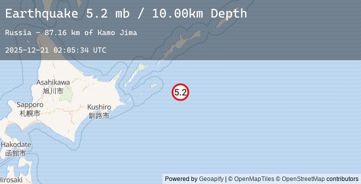 Map of KURIL ISLANDS