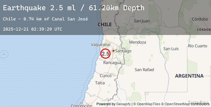Map of REGION METROPOLITANA, CHILE