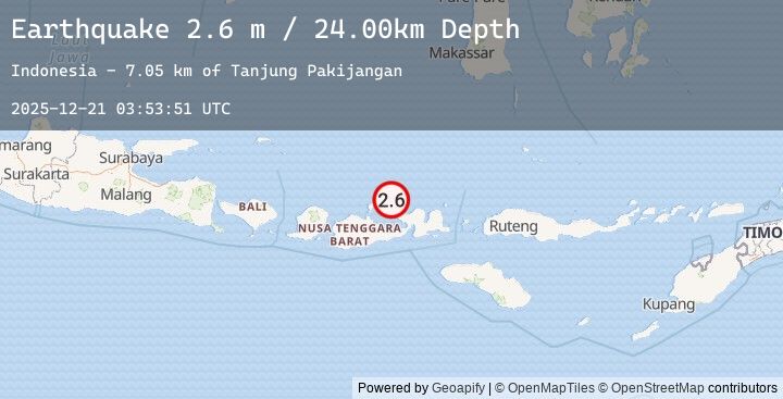 Map of SUMBAWA REGION, INDONESIA
