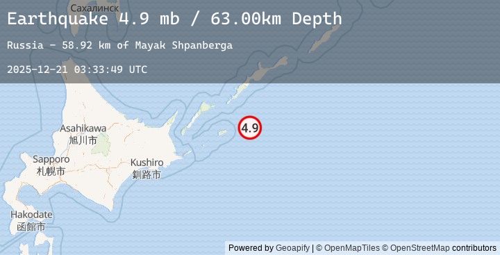 Map of KURIL ISLANDS