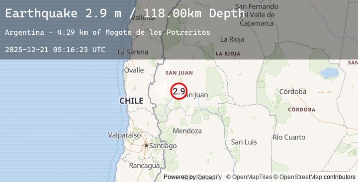 Map of SAN JUAN, ARGENTINA