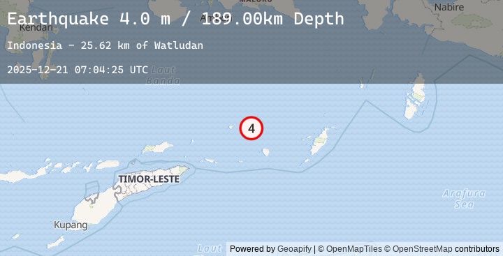 Map of KEPULAUAN BABAR, INDONESIA