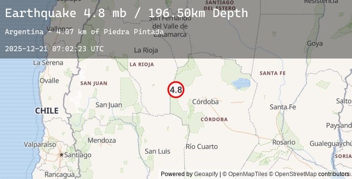 Map of CORDOBA, ARGENTINA