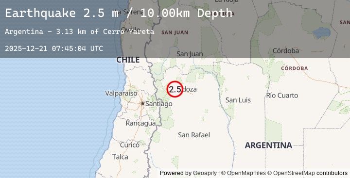 Map of MENDOZA, ARGENTINA