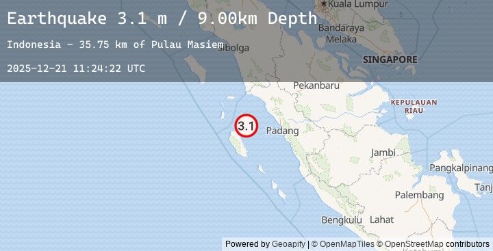 Map of SOUTHERN SUMATRA, INDONESIA