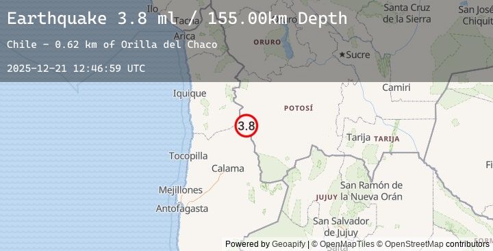 Map of ANTOFAGASTA, CHILE