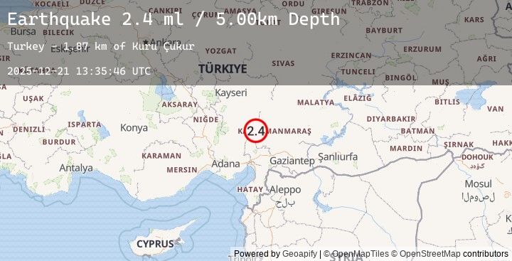 Map of CENTRAL TURKEY