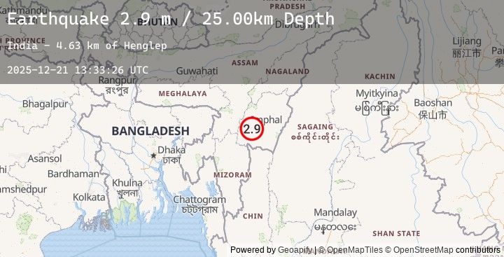 Map of MANIPUR, INDIA REGION