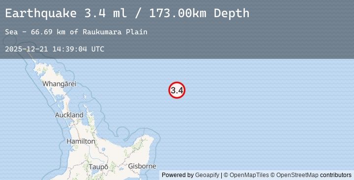 Map of OFF E. COAST OF N. ISLAND, N.Z.
