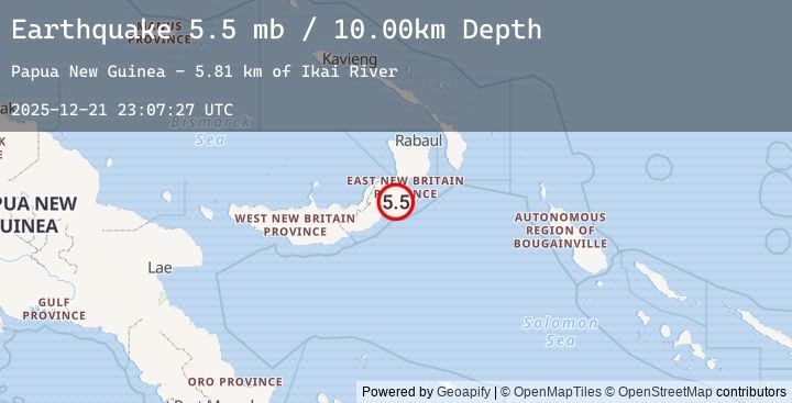 Map of NEW BRITAIN REGION, P.N.G.