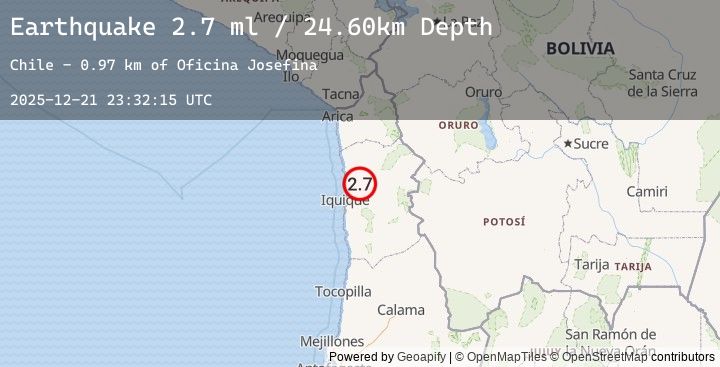 Map of TARAPACA, CHILE