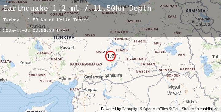 Map of EASTERN TURKEY