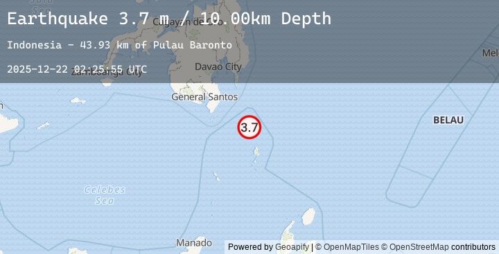 Map of MINDANAO, PHILIPPINES