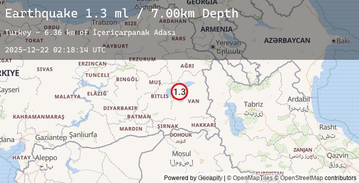 Map of EASTERN TURKEY