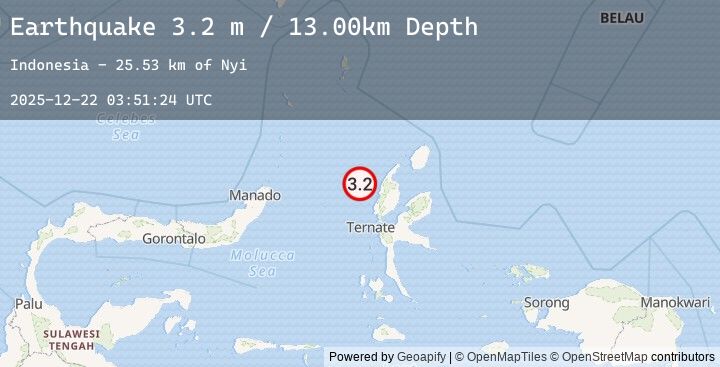 Map of HALMAHERA, INDONESIA