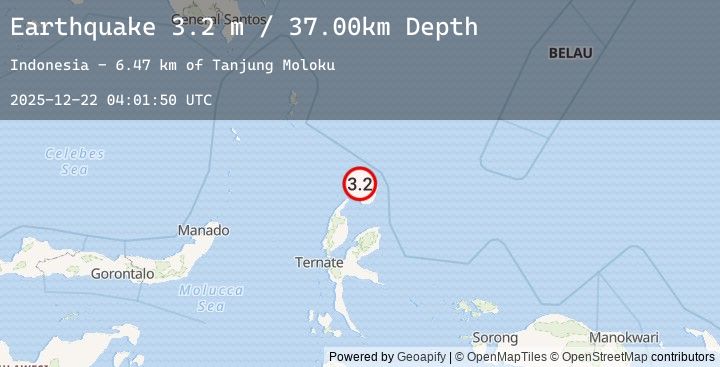 Map of HALMAHERA, INDONESIA