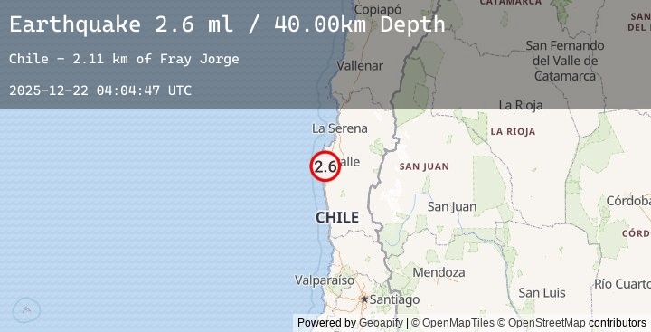 Map of COQUIMBO, CHILE