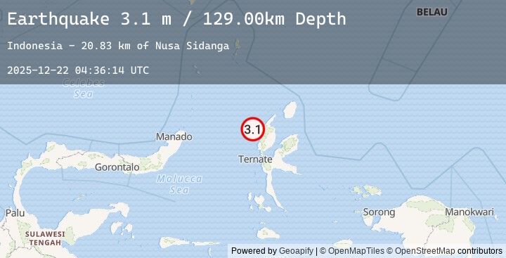 Map of HALMAHERA, INDONESIA