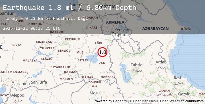 Map of EASTERN TURKEY