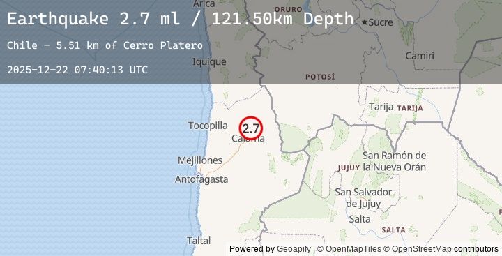 Map of ANTOFAGASTA, CHILE