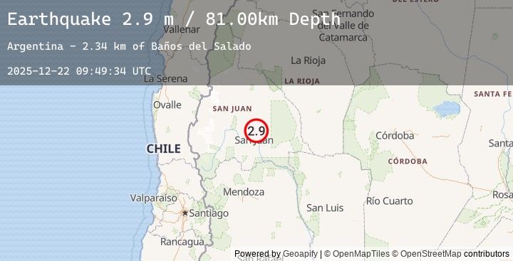 Map of SAN JUAN, ARGENTINA