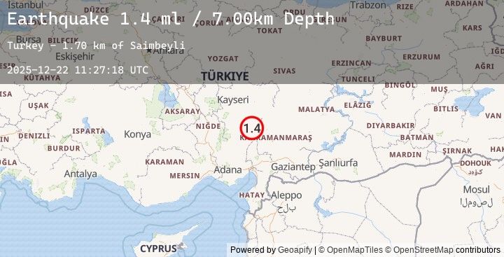 Map of CENTRAL TURKEY