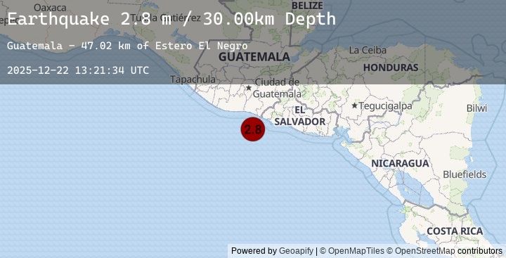 Map of OFFSHORE GUATEMALA