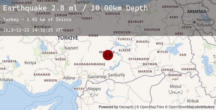 Map of EASTERN TURKEY