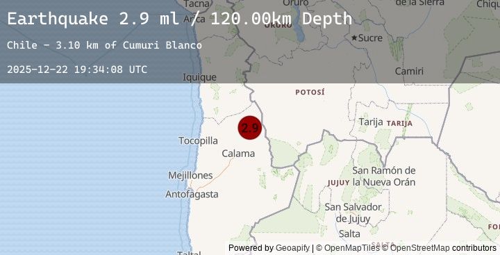 Map of ANTOFAGASTA, CHILE