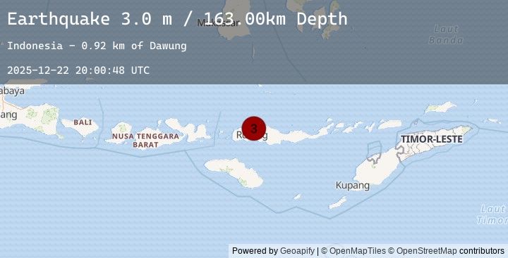 Map of FLORES REGION, INDONESIA