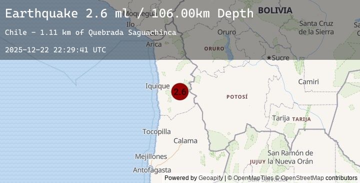 Map of TARAPACA, CHILE