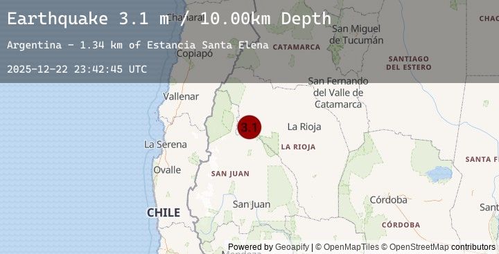 Map of LA RIOJA, ARGENTINA