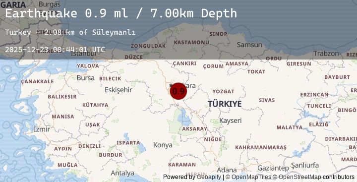 Map of CENTRAL TURKEY