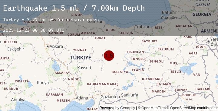 Map of CENTRAL TURKEY